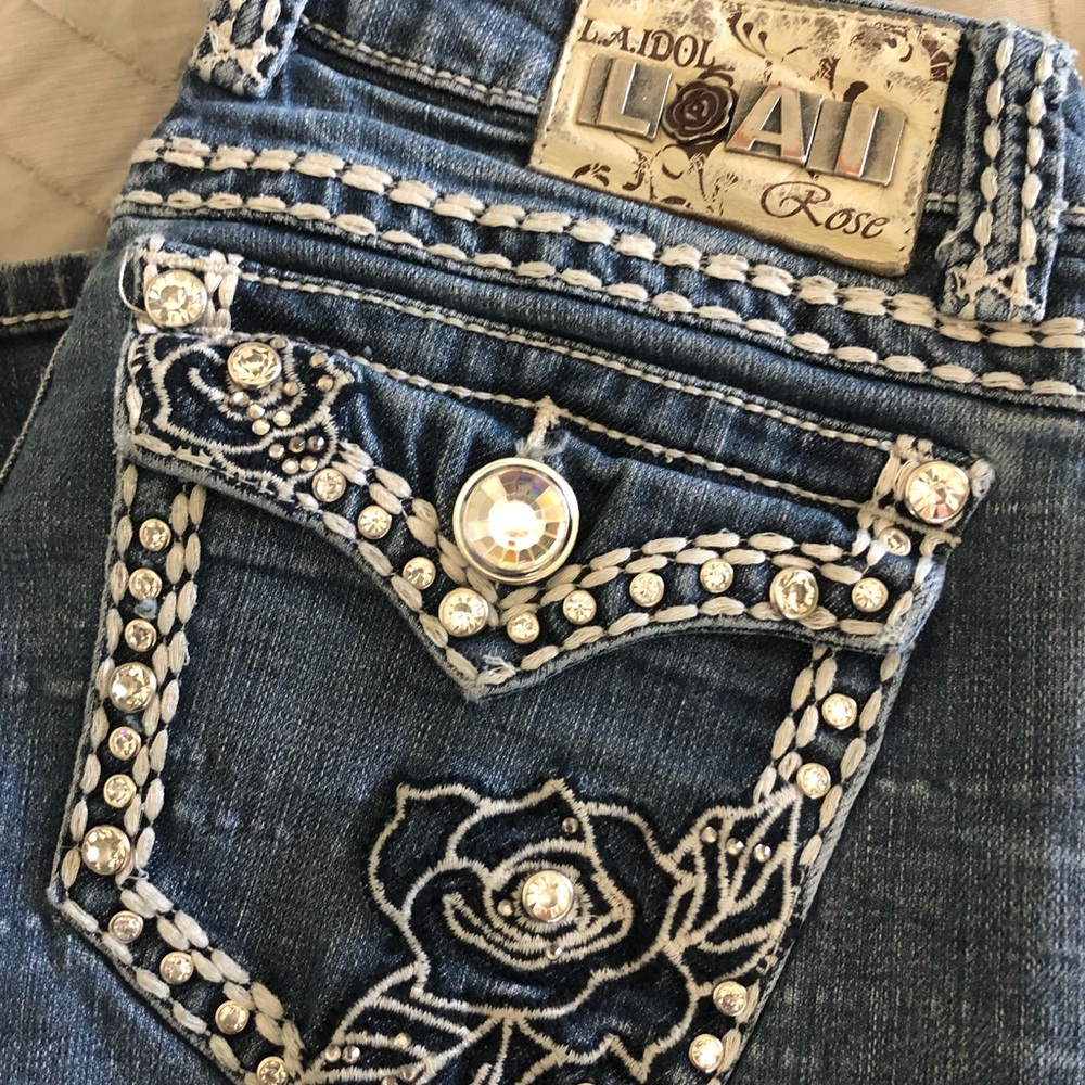 LA Idol Rose Jeans size 29, length 34.